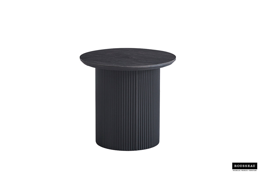 Rousseau Lagos Salontafel – MDF – Donkerbruin – Ø50 x H46 cm